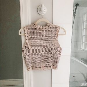 Design Lab purple crop top